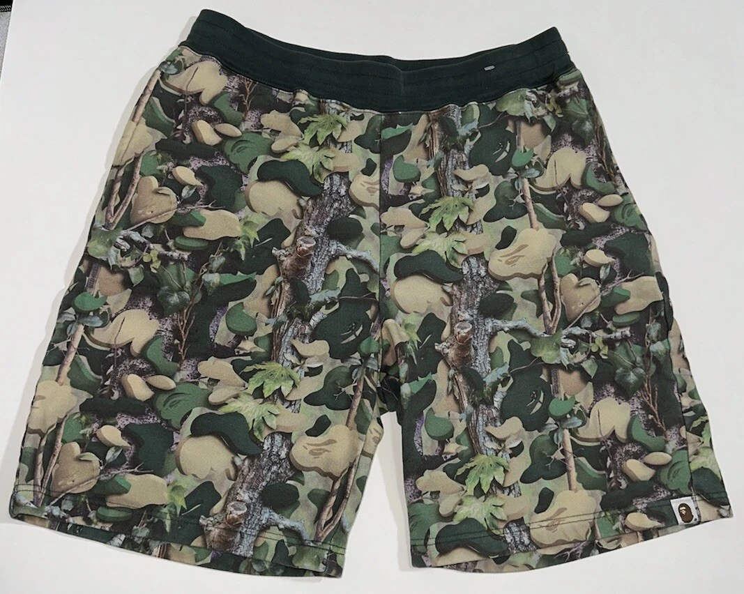 A Bathing Ape Green Cotton Shorts for Men for sale | eBay