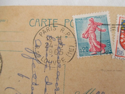 ENTIER POSTAL FRANCE 20 C 1965 PARIS > CORSIER SUISSE VAUD - Picture 3 of 5