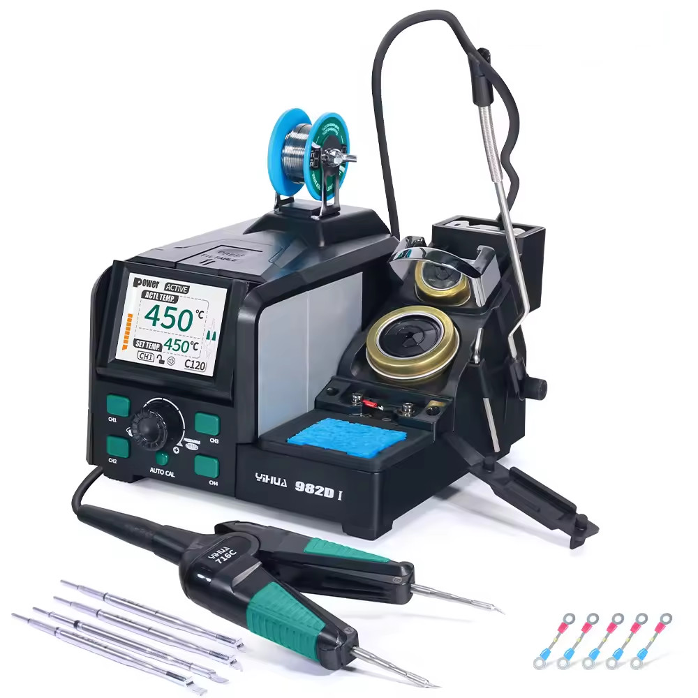 YIHUA 982D-I Hot Tweezer Digital Soldering Station SMD SMT Desoldering Rework