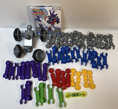 Zoob Builderz 55 Pieces Guide book Build it Move it Zoob it Bot