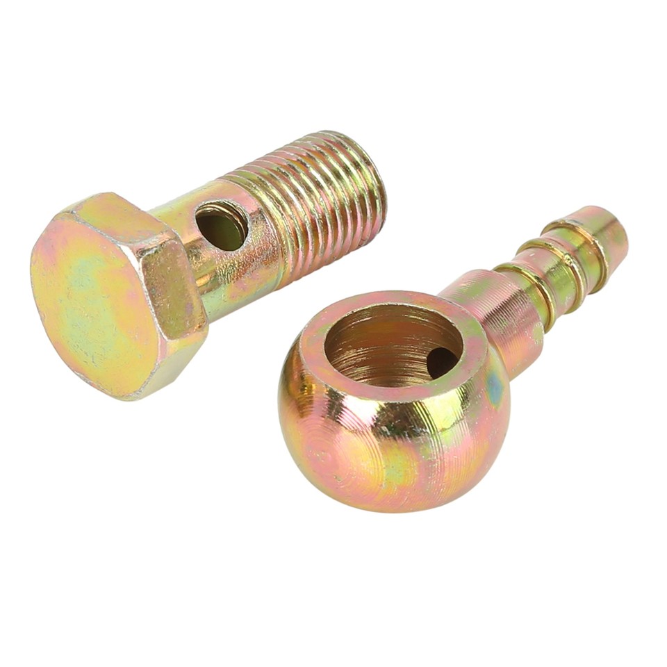 Piece of 4 12mm Banjo Hose Barb Bolt Fittings Banjo Bolt Washers M12 x