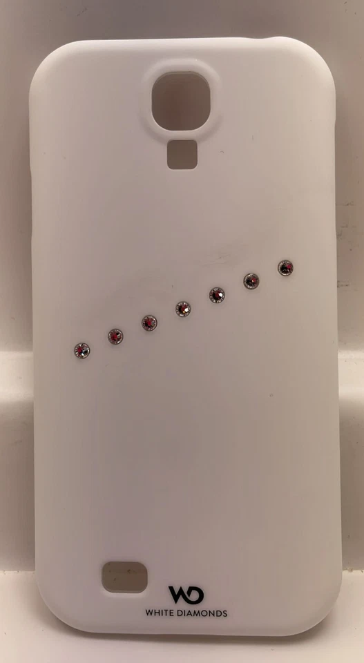 Funda Cristal Diamantes Blancos para Samsung Galaxy S4 - Faja Blanca Foto 4 de 4