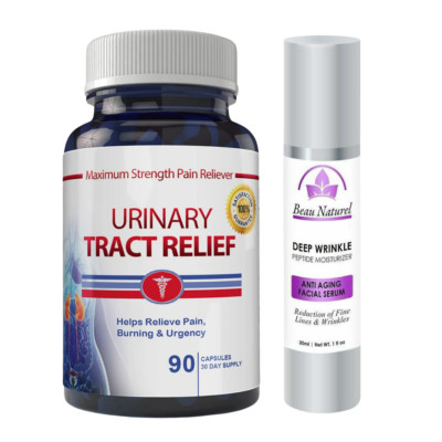 Urinary Tract Support Dietary Supplement & Facial Cream Serum Moisturizer 30ml