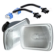 H6054 Glass Sealed Beam 5"x7" 7"x6" Headlight Housing Conversion Kit To H4 Plug