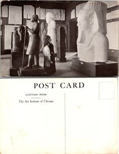 Chicago Art Institute EGYPTIAN ROOM Illinois Postcard i578