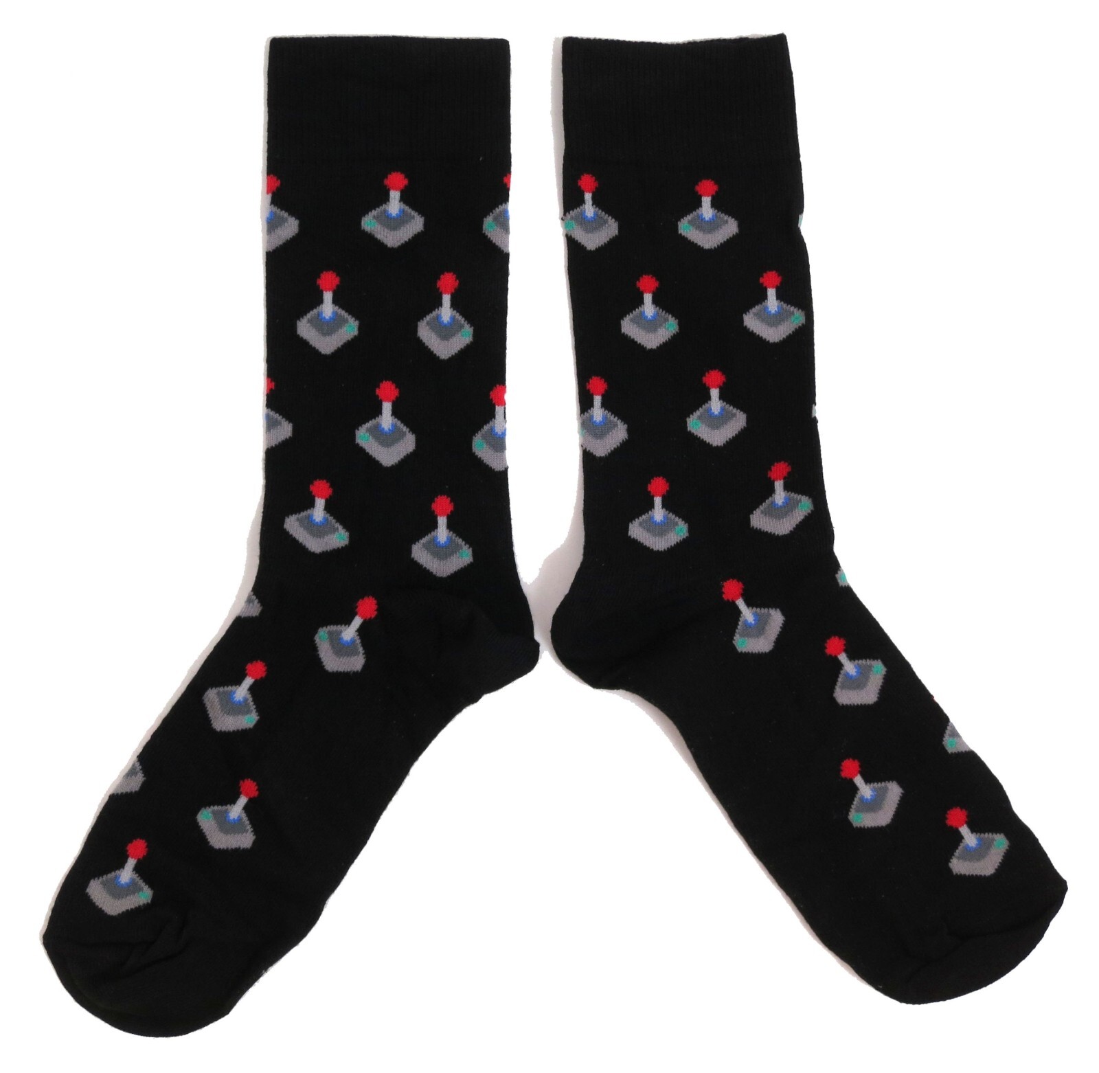 CALCETINES NEGROS JOYSTICK VIDEOJUEGO CLÁSICO PARA HOMBRE UK 6-11 / EUR 39-45 / US 7-12