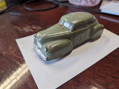 40s Vintage Toy Car Sun Rubber Co Green Sedan