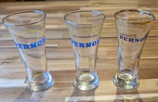 3 Pernod Bar-Gläser mit Logo   1x mit Goldra...