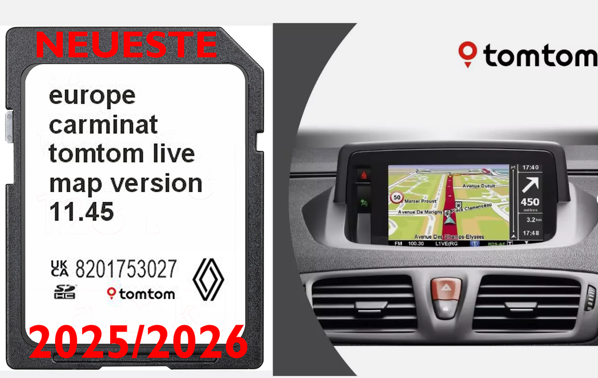 Carte SD GPS Europe 2022-10.85 - Renault Tomtom Live Fiche Technique Et