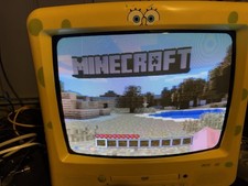 2006 Spongebob Squarepants 13" CRT TV/DVD Combo Tested No Remote Disc Tray Broke