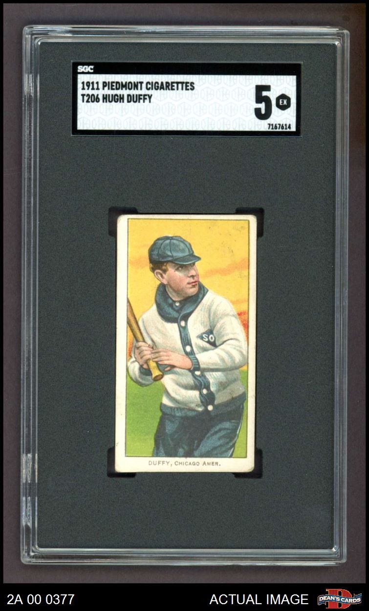 1909 T206 Hugh Duffy White Sox HOF SGC 5 - EX