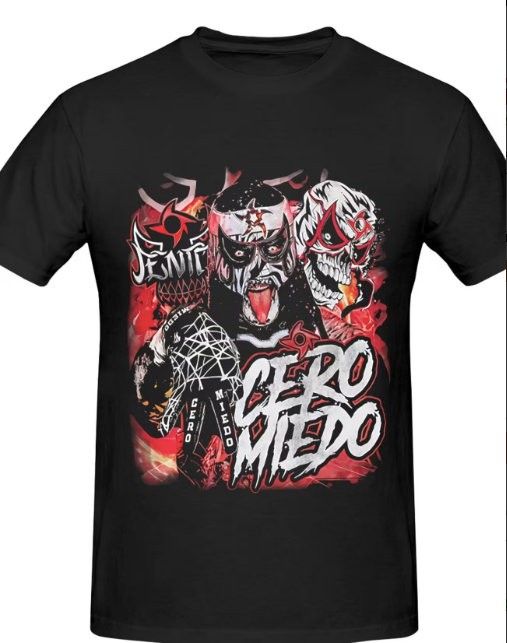 Pentagon Cero Miedo Wrestling graphic T shirt Mens XL black