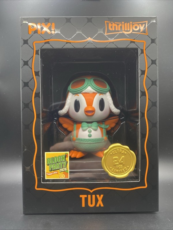 Thrilljoy Pix TUX Ultra Chase Megacon Block Party 2026 LE 24 New w/ACRYLIC CASE