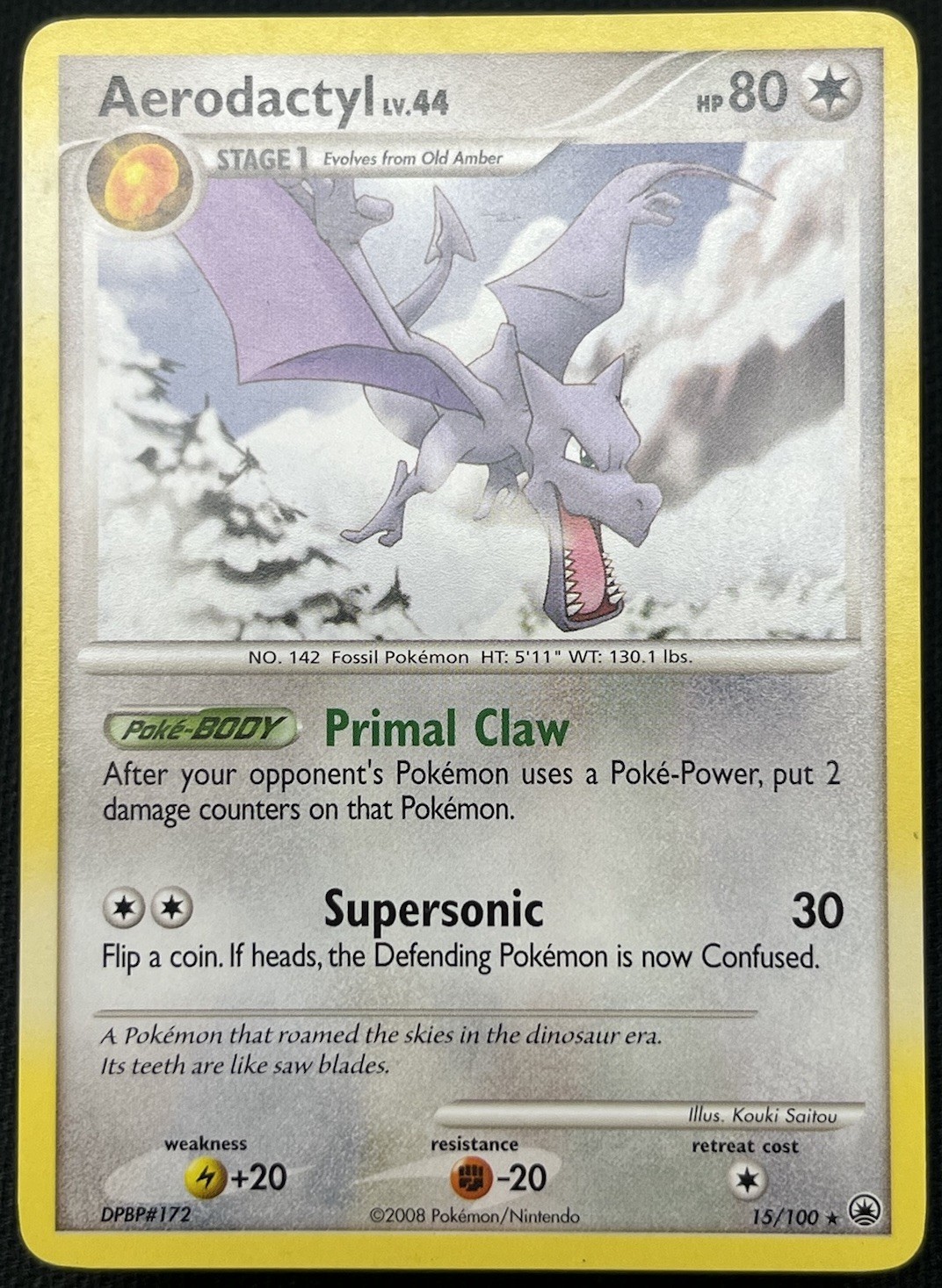 Aerodactyl Rare Majestic Dawn 15/100 LP