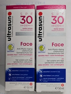 x2 Ultrasun Face Anti Aging LSF30 Sonnenschutz - 50ml