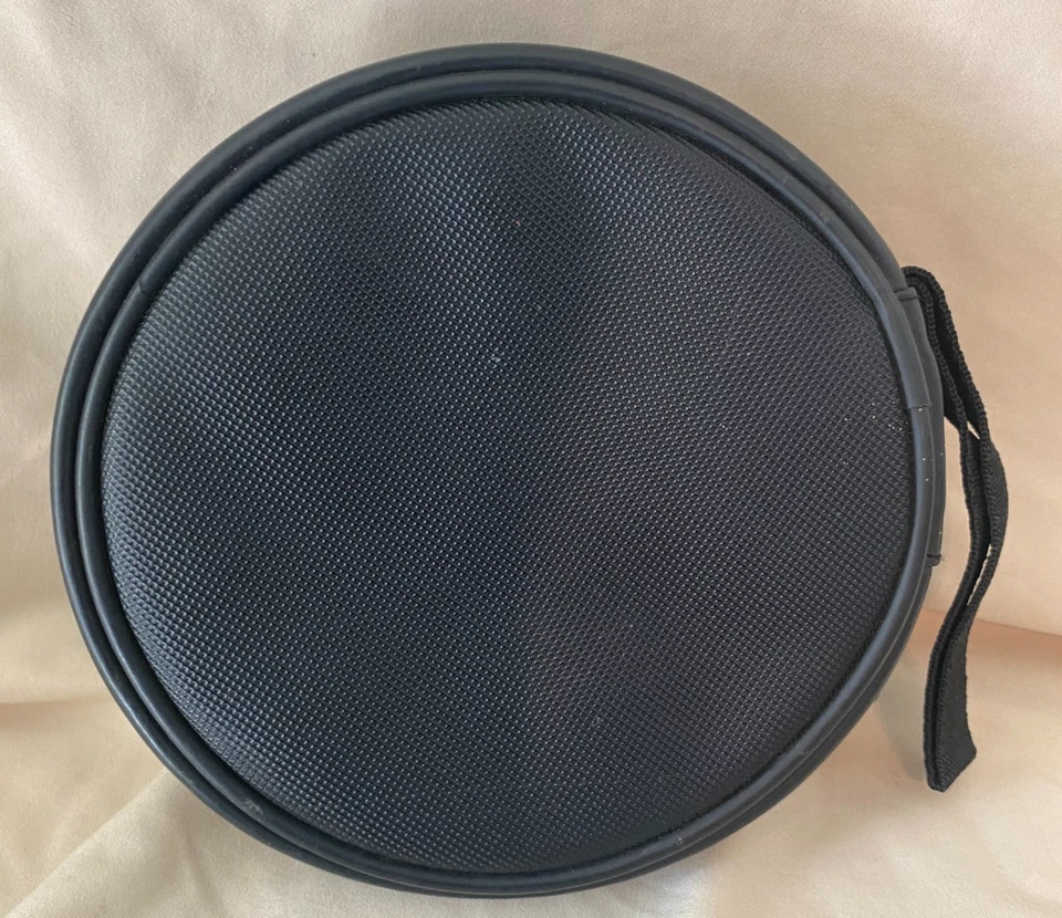 Cartera Icon HDR032I-ORG 32 CD Cremallera Redonda Lado Suave Naranja Negra Foto 2 de 4