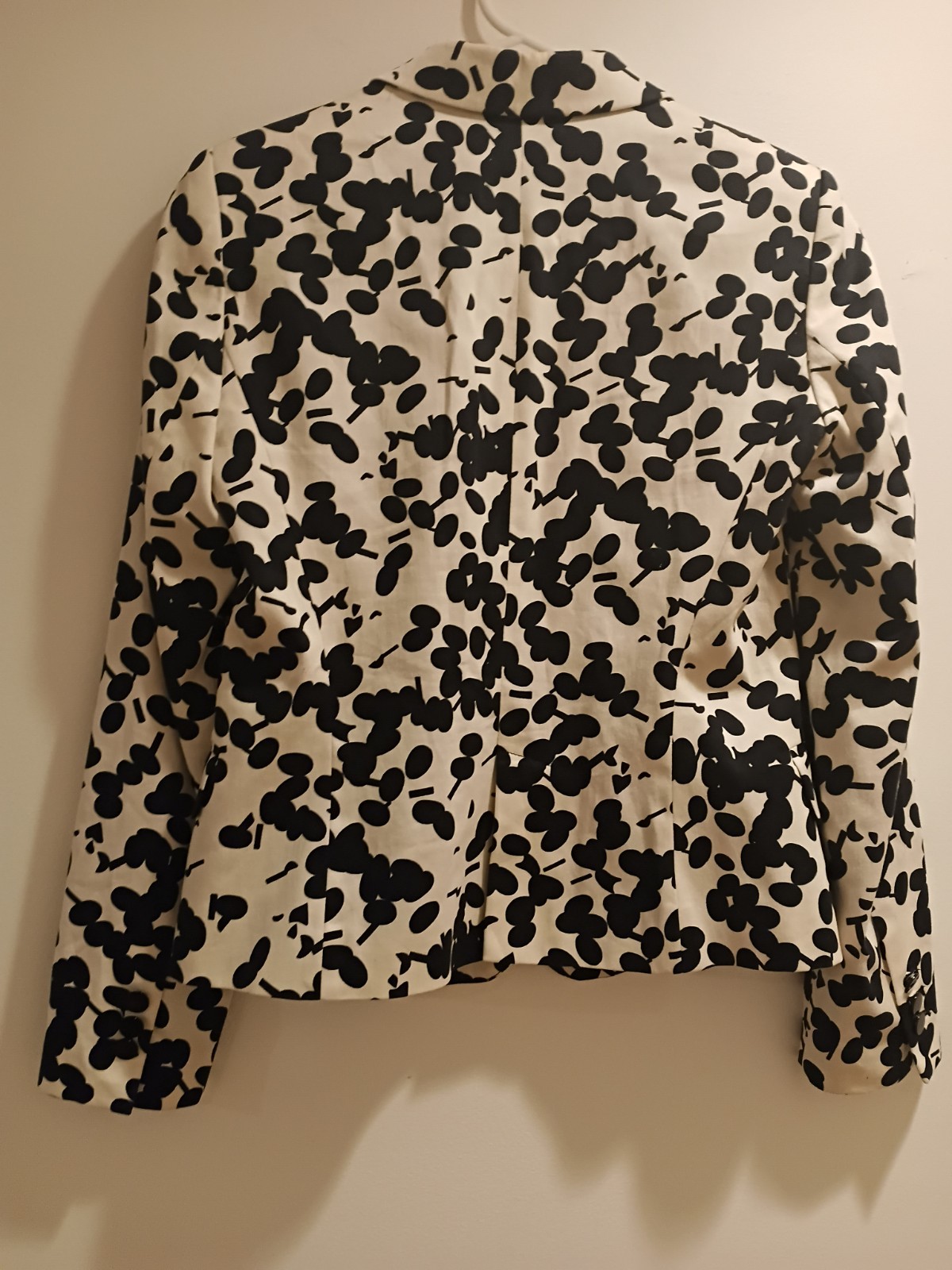 Zara Basic Formal Patterned Blazer with Shoulder … - image 5