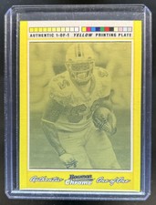 Marketplace image: 2007 Bowman Chrome Ronnie Brown Printing Plates Yellow #1/1 Dolphins