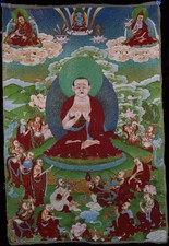 35 inch Tibet Nepal Handmade Embroidery Exquisite Thangka Painting mural 95206