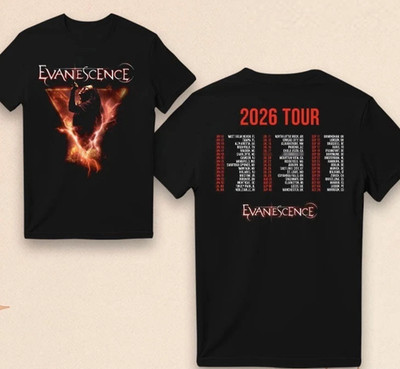 Evanescence 2026 Tour T-Shirt Or HoodieT-Shirt shirt