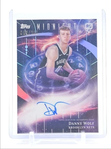 DANNY WOLF 2025-26 TOPPS MIDNIGHT STROKE ROOKIE TWILIGHT RC AUTO /199 Q3668