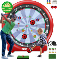 Inflatable 6ft Giant Dartboard Golf Soccer Kick Dart Game Set with Balls