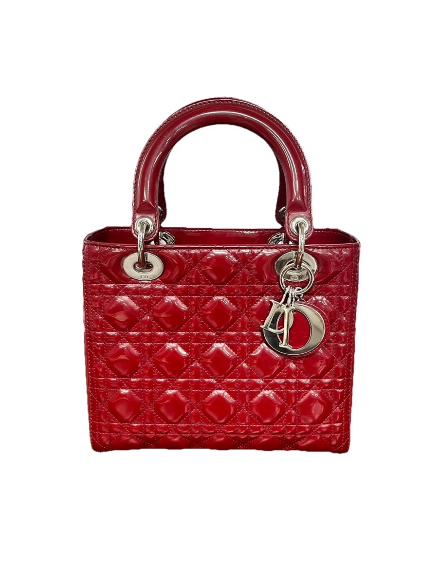 Dior Red Leather Exterior Bags & Handbags for Women for sale | eBay