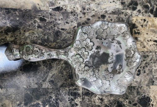 SCHÖNER GEBRAUCHTER ANTIKER JUGENDSTIL VERSILBERTER HANDSPIEGEL ABGESCHRÄGTES GLAS🪞 - Bild 14 von 16