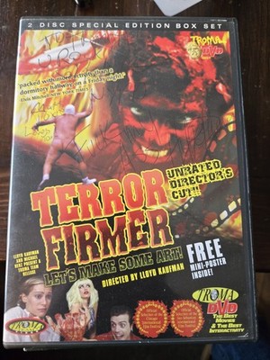 Terror Firmer DVD 2004 Unrated Directors Cut AUTOGRAPHED DVD COVER