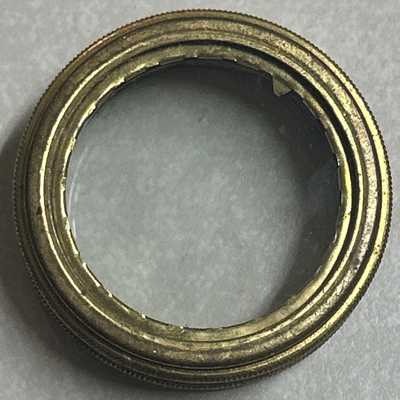 Vintage ELGIN Gold Pocket Watch Movement Clear Glass Shipping/Display Case