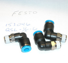 153046, QSL-1/8-6, 3pc, Festo, Push-In L-Fitting, New