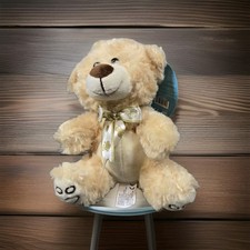 Giftable World Teddy Bear 7" Tan Brown Plush With Bow Stuffed Animal Toy NWT