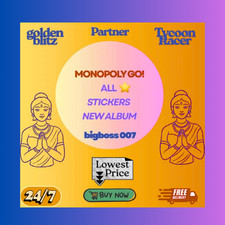 Mon opoly Go Stickers -24/7 super fast harry potter 1-6 Stars-instant