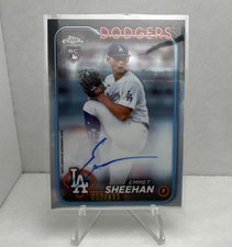 Topps 2024 Chrome Update Emmet Sheehan Autograph Refractor Rookie /499 Dodgers