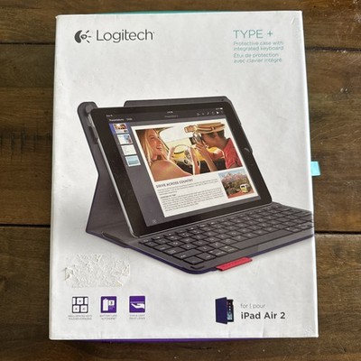 Logitech 920-006913 Type+ Case with Integrated Keyboard for iPad Air 2 - Blue