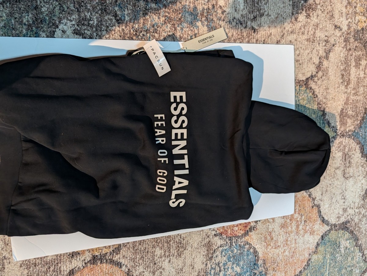 Essentials Fear of God Hoodie | Black/White | Men's Size XS | eBay