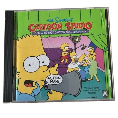 The Simpsons Cartoon Studio CD PC Computer Game For Windows 95/98 Power Mac/iMac