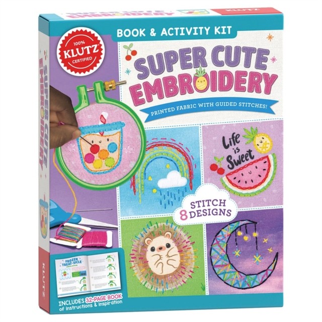 Super Cute Embroidery by Editors of Klutz (Paperback Book)