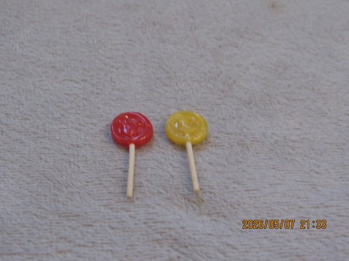 VTG Dollhouse Size Lollypops and Candy Canes - Picture 2 of 6