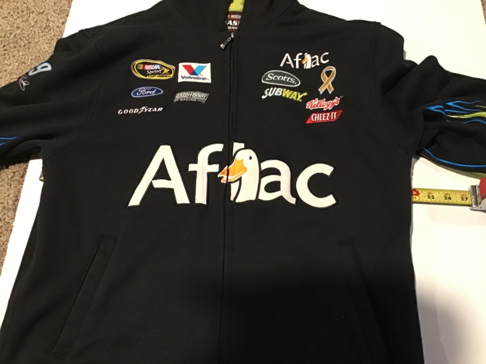Carl Edwards Aflac XL Chase Hoodie Excellent Condition Heavy Jacket