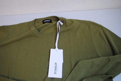 DONDUP COTTON SWEATER SIZE XXL-54 260.00 AUTHENTIC LOGO SIGN SHLINE-6352 X
