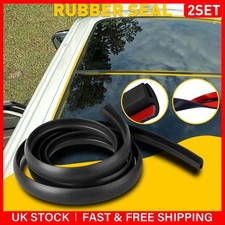2x 10ft H-Shape Car Windshield Rubber Seal Strip Weatherstrip Soundproof Black