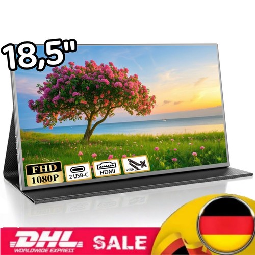 18,5 Zoll portabler monitor tragbarer mobiler monitor  für laptop 1080P Display