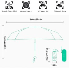 Sun Umbrella Folded Ultra-light Six-bone With Box Sun Protection UV PGLE