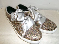 DIRTY LAUNDRY CONFETTI GLITTER FASHION  SNEAKERS SIZE 8