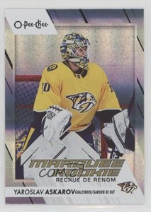 2023-24 O-Pee-Chee Marquee Rookie Rainbow /350 Yaroslav Askarov #541 Rookie RC