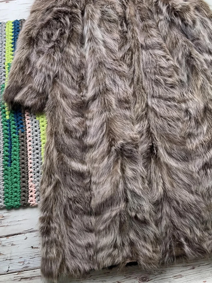 Abrigo de piel real vintage para hombre talla S Foto 4 de 4