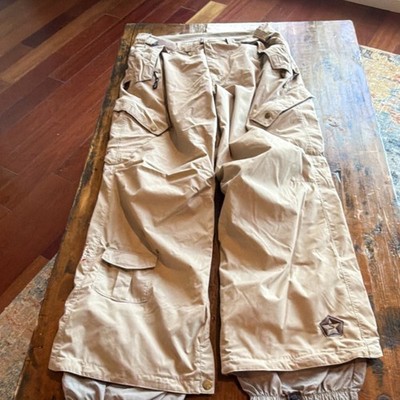 Sessions Supreme 2XL Beige Snow Pants Waterproof Wind Resistant RECCO Rescue