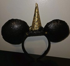Minnie Mouse Witch Hat Headband Ears Disney Halloween Accessory