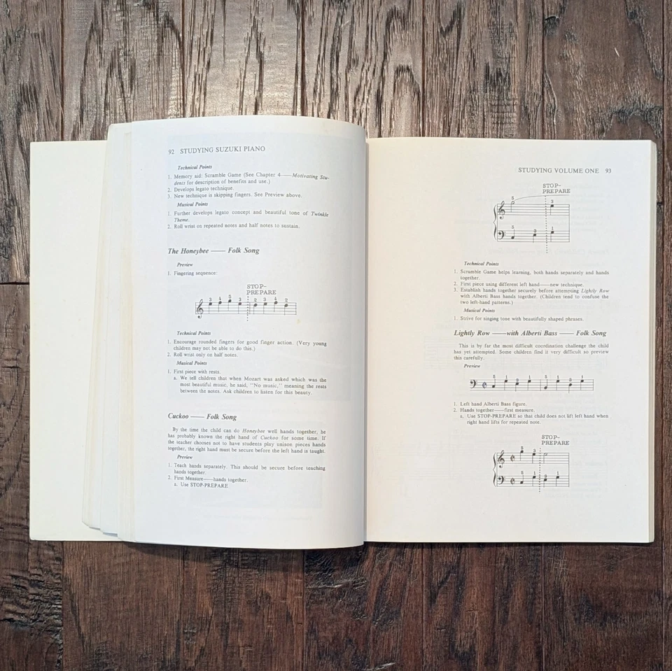 Studying Suzuki Piano More Than Music by Carole L. Bigler & Valery Watts - GOOD - Image 2 of 4
